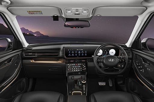 All black interiors with brass colored inserts