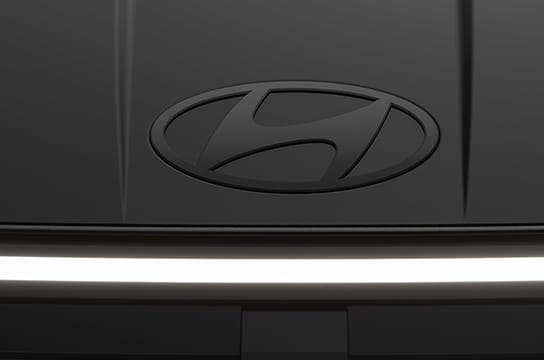 Matte black Hyundai logo (Front & rear)