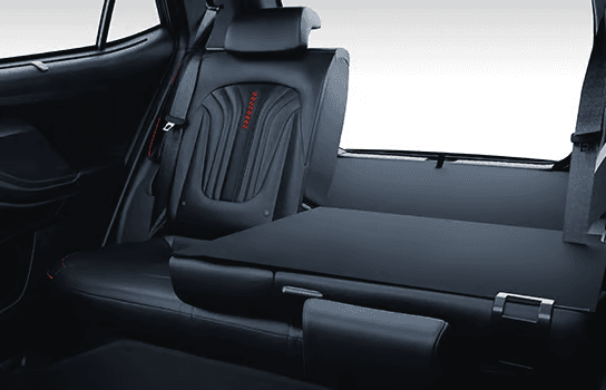 Rear foldable seats